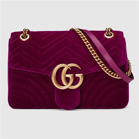 gucci marmont velvet bag pink